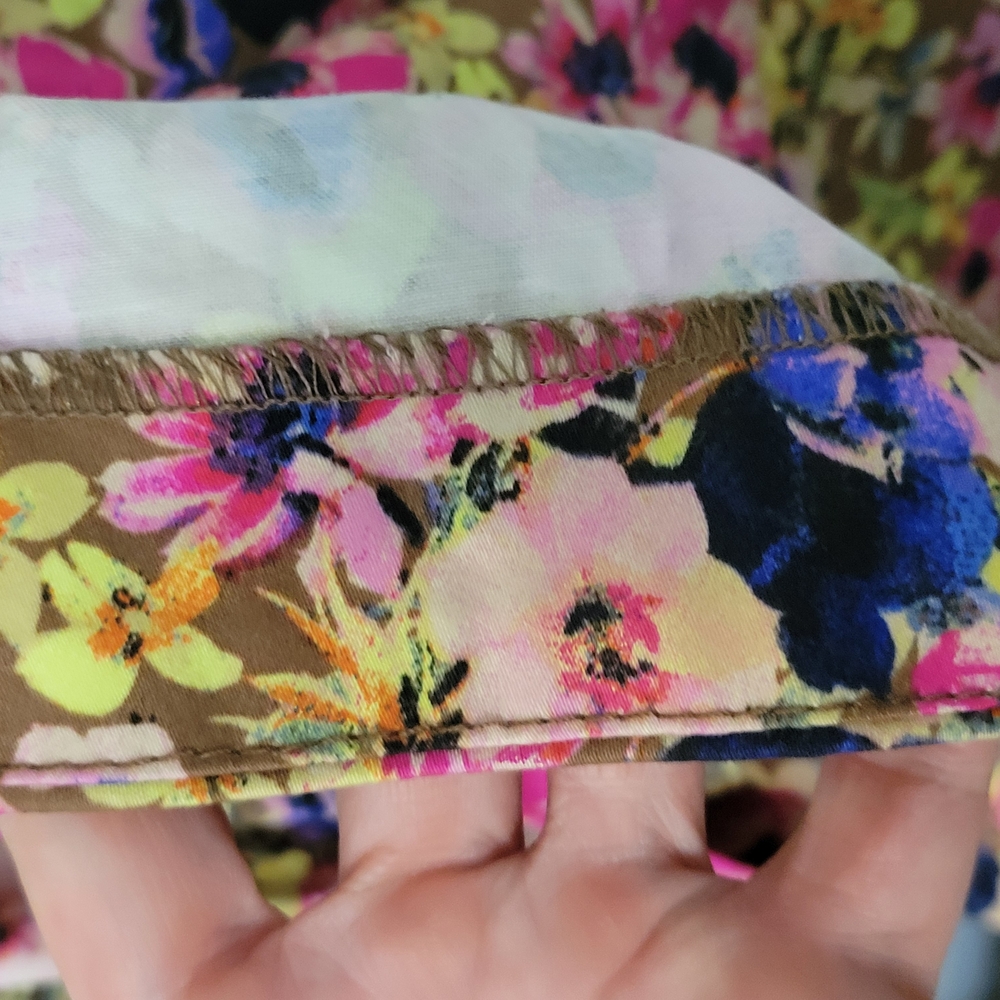XOXO Strapless Floral Dress 11/12 Multicolor with Belt Fun Summer Cowgirl - Picture 3 of 8